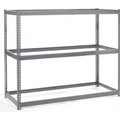 Global Equipment Wide Span Rack 48Wx36Dx84H, 3 Shelves No Deck 1200 Lb Cap. Per Level, Gray 716275